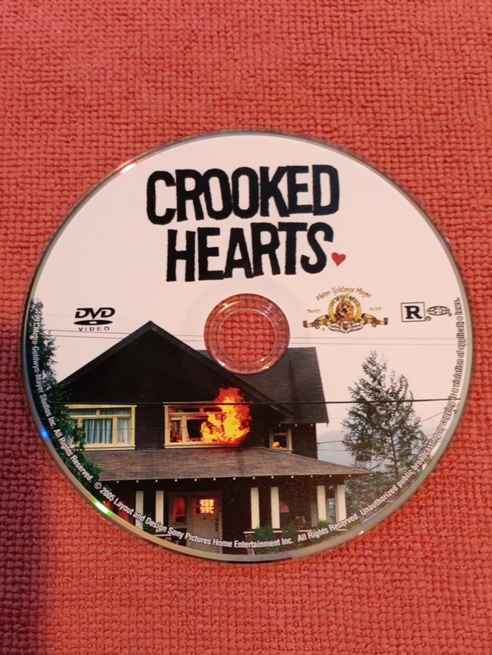 3/$12 Crooked Hearts DVD *NO CASE*